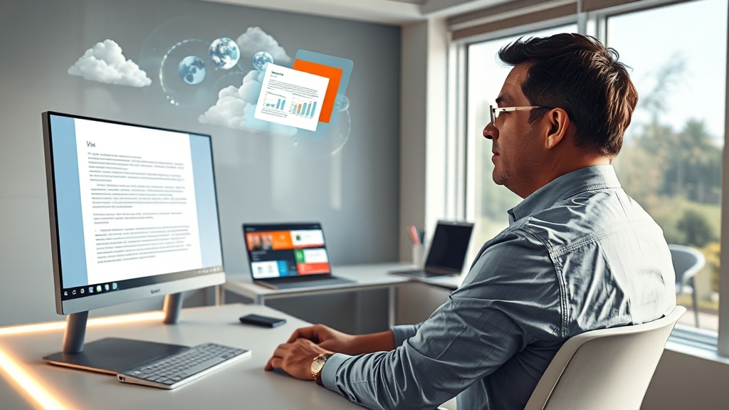 MS 오피스 365 웹 및 모바일 활용 (realistic 스타일)