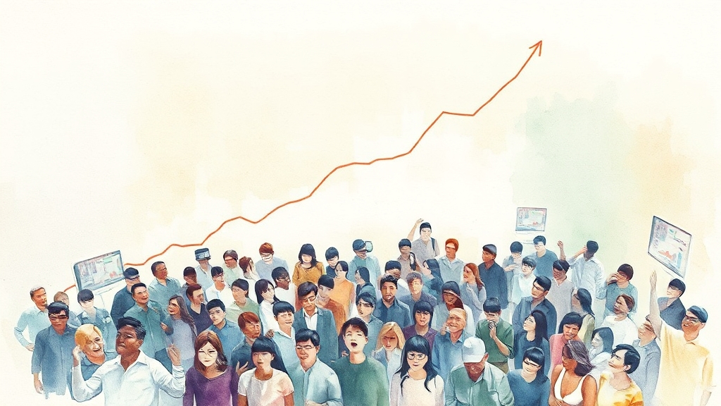 투자 심리, 어떻게 변했을까요? (watercolor 스타일)