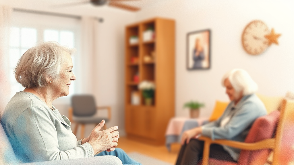 노인맞춤돌봄서비스, 어떻게 신청하나요? (watercolor 스타일)