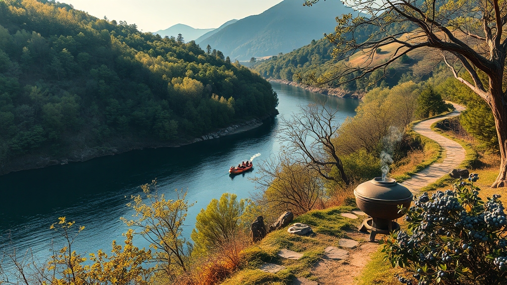 인제군 연계 생태관광 추천 (realistic 스타일)