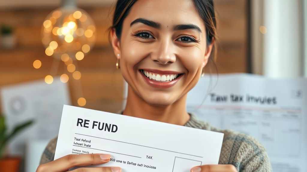 내 환급금, 얼마나 받을 수 있을까? (realistic 스타일)