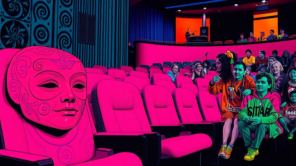 좌석 배치 및 관람 팁 (popart 스타일)