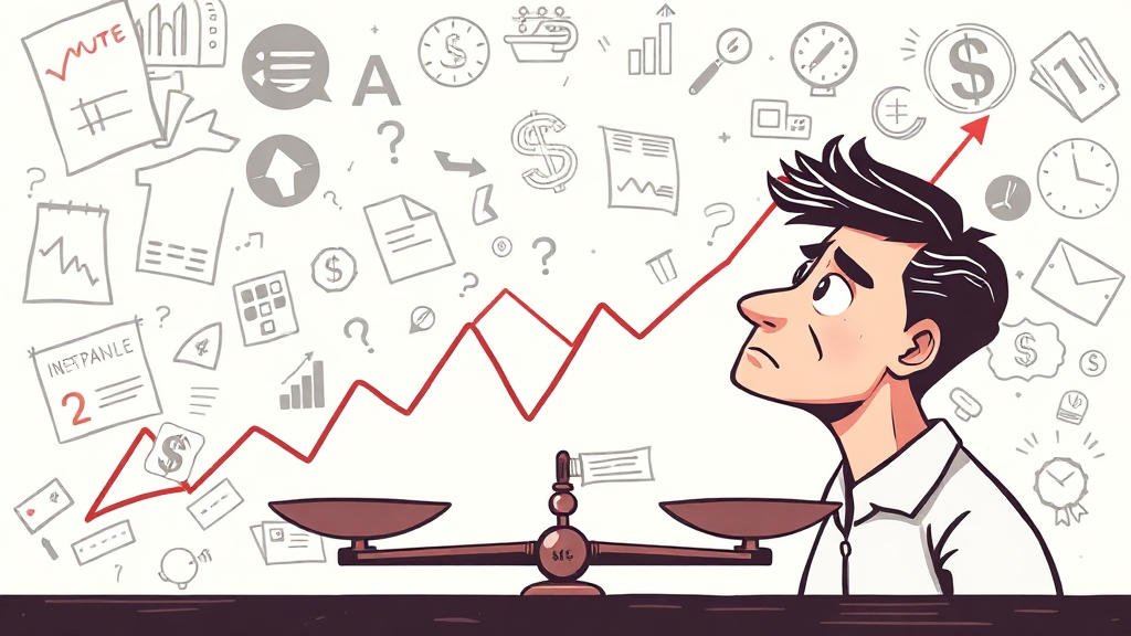 대출 금리 변동 요인 분석 (illustration 스타일)