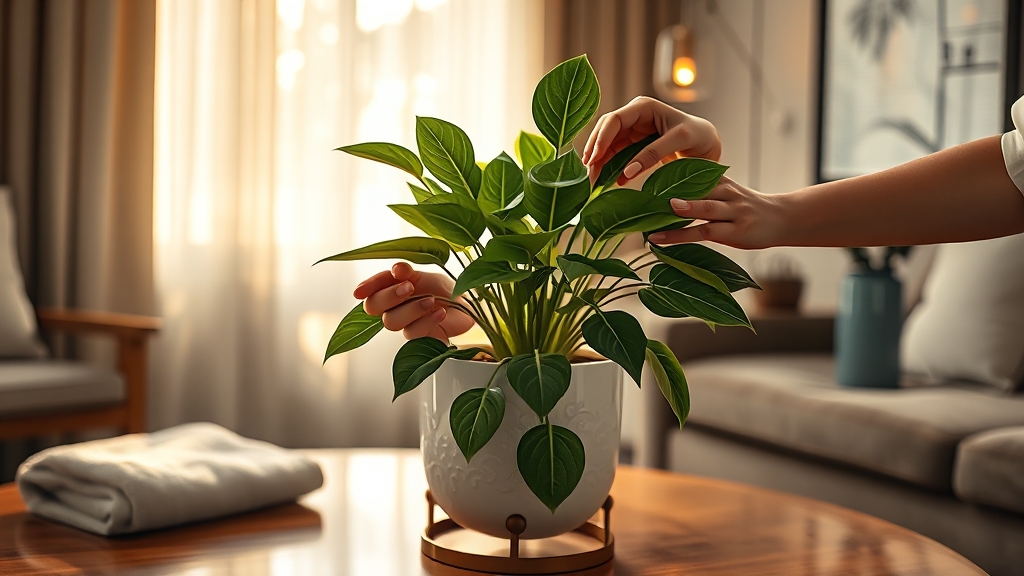 공기정화식물에 관한 종합 가이드 (2025최신) 4 공기정화 식물 관리법 (realistic 스타일)