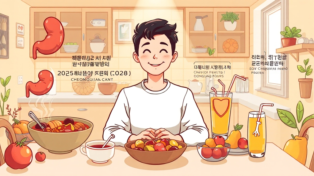 건강하게 즐기는 법 (cartoon 스타일)