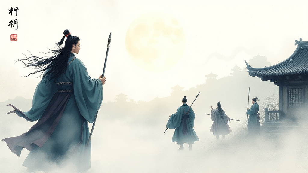 이강 주변 인물 집중 탐구 (watercolor 스타일)