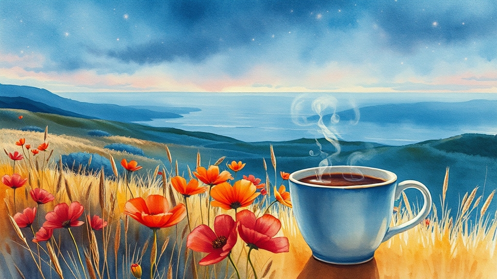 가을 정취 가득한 강원도 여행 (watercolor 스타일)