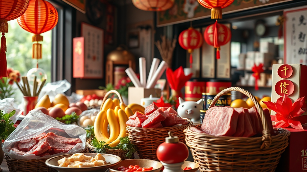 설날 선물 추천 및 구매 가이드 (realistic 스타일)