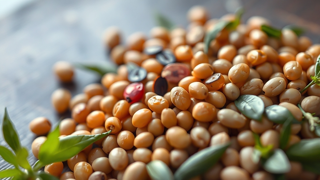 렌틸콩 섭취 시 주의사항 (realistic 스타일)