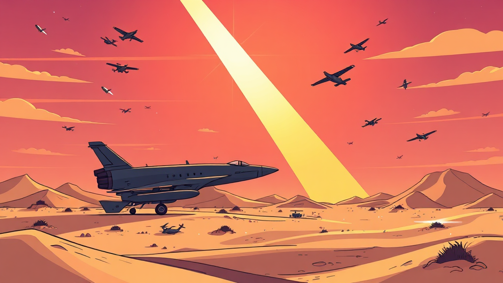 천궁2의 실전 성능과 중동 시장에서의 활약 (cartoon 스타일)