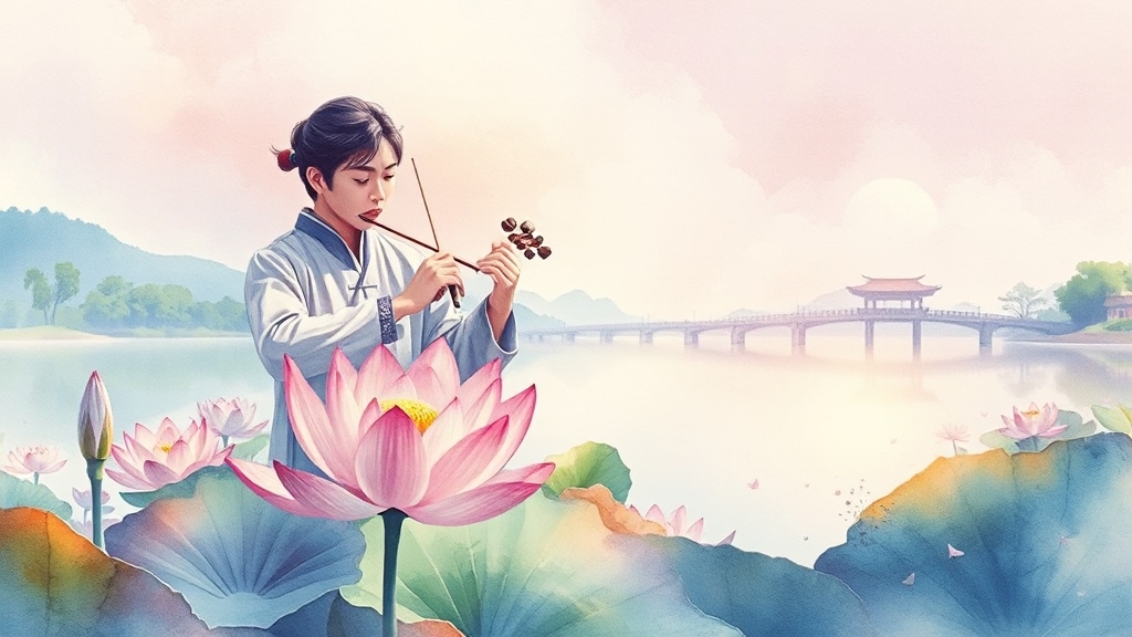 서동과 선화공주, 사랑 이야기 (watercolor 스타일)