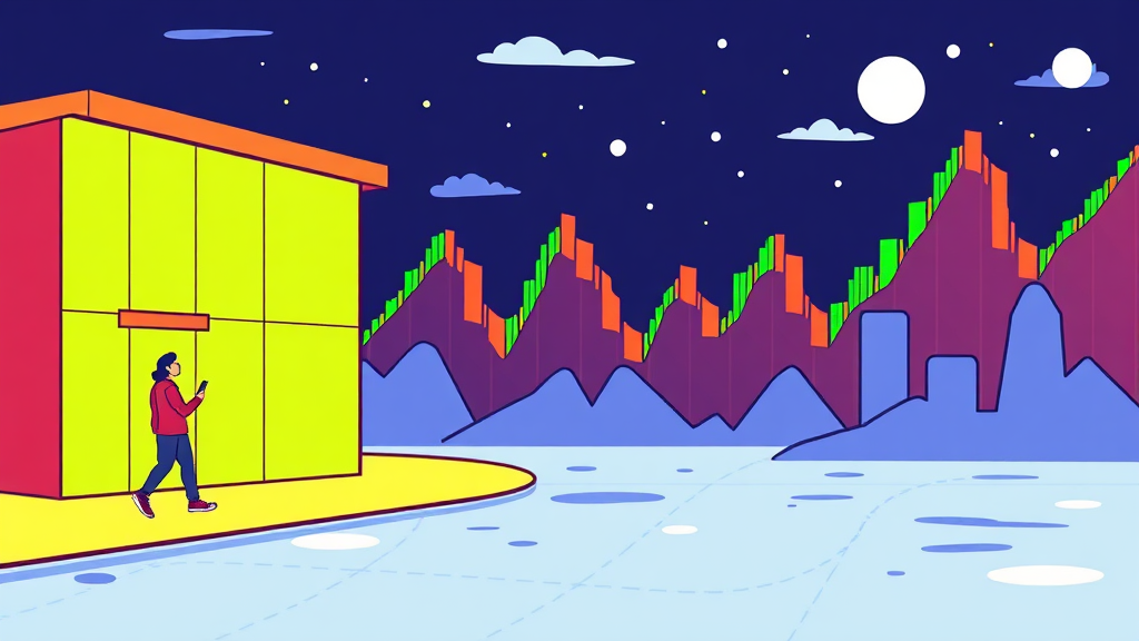 야간선물, 시장 변동성 속 투자 전략 활용법 (cartoon 스타일)
