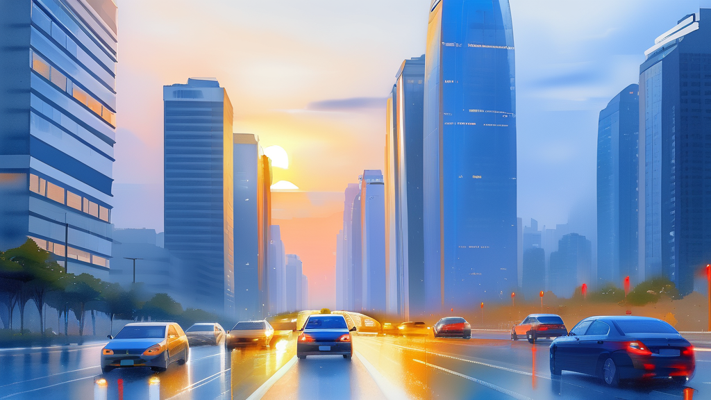 수도권 vs 지방 광역시: 2026년 지역별 시장 전망 (watercolor 스타일)