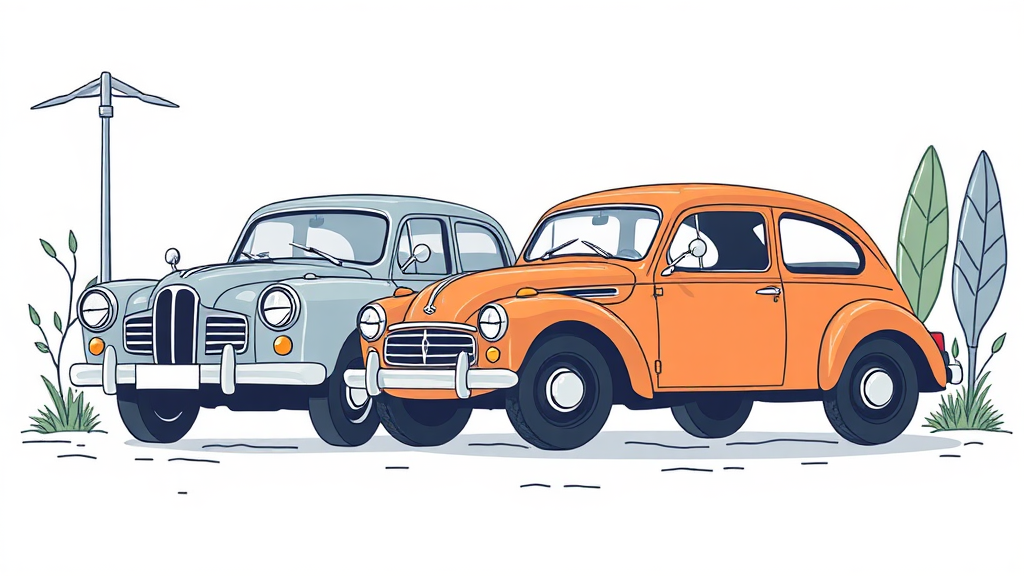 궁금증 해결! 조기폐차 관련 자주 묻는 질문 (illustration 스타일)