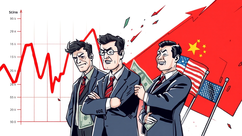 최근 증시 하락, 왜? (illustration 스타일)