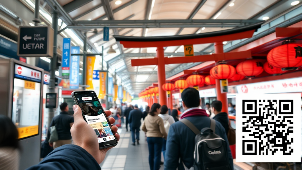 QR코드 발급부터 입국까지: 단계별 완벽 가이드 (realistic 스타일)