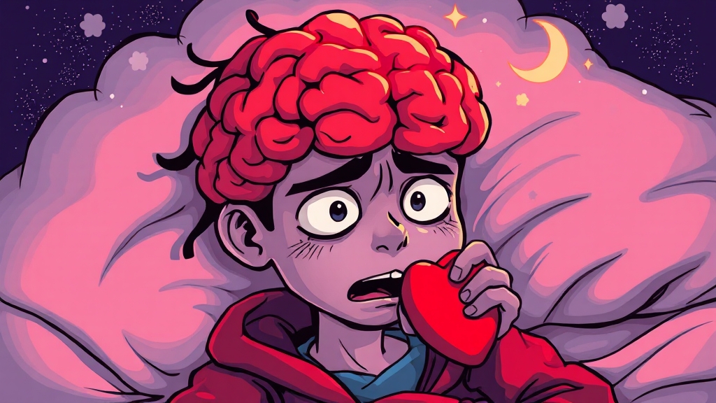 50대를 위한 과학적 숙면 비법과 체질별 맞춤 수면 관리법 4 수면 부족이 신체에 미치는 영향 (cartoon 스타일)