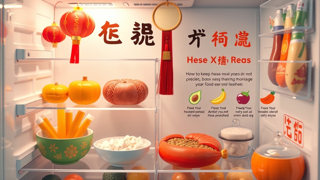 설날 음식 종류별 보관법 (realistic 스타일)