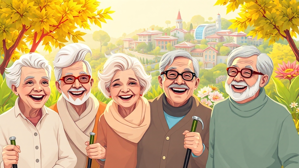 의료 및 돌봄 서비스 확대 (cartoon 스타일)