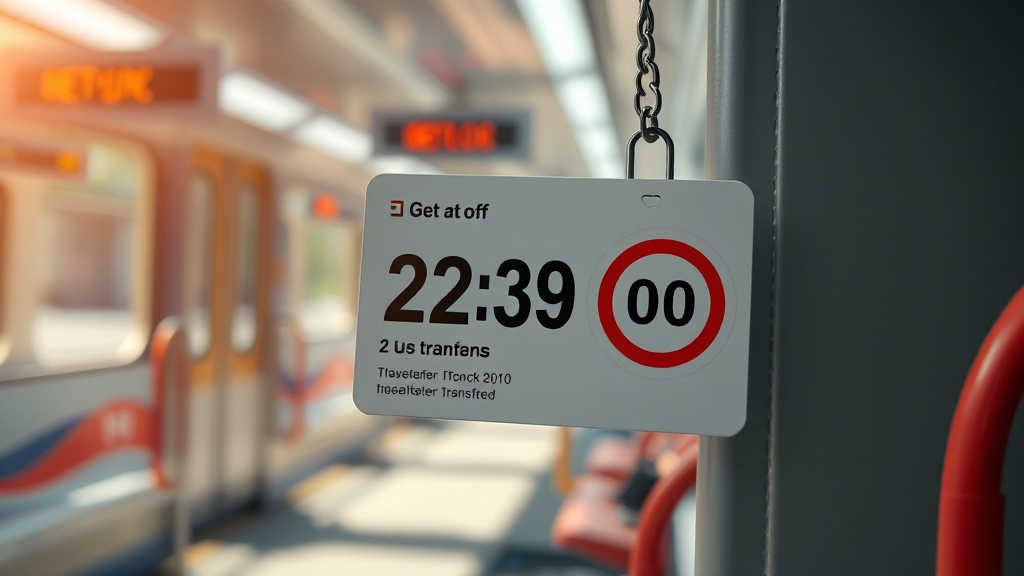 버스 환승 할인 조건 (realistic 스타일)