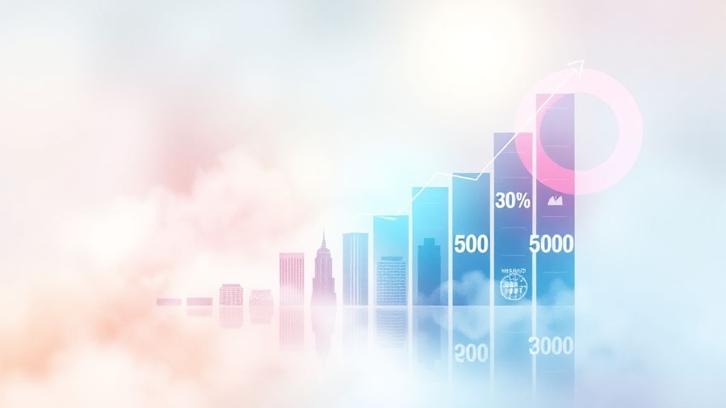 미국 증시 투자 전략: ETF 활용 및 장기 투자 원칙 (watercolor 스타일)