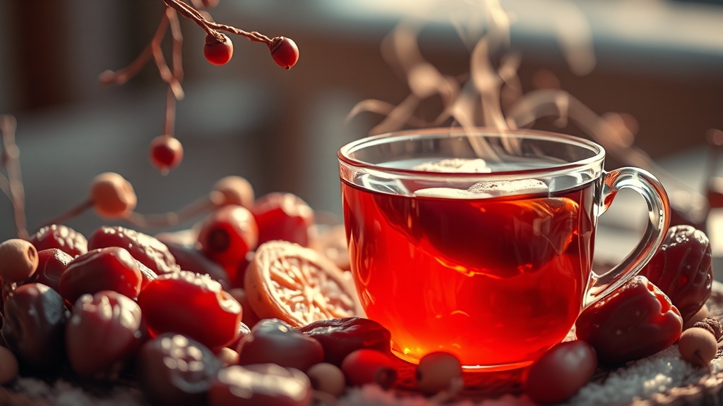 맛있는 대추차 끓이는 비법 (realistic 스타일)