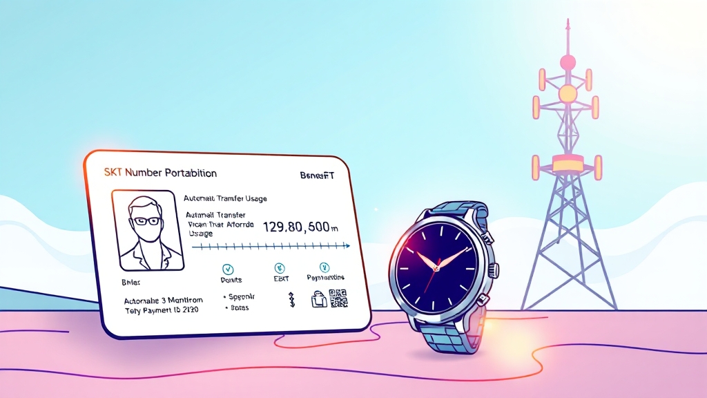 번호이동 조건 및 절차 (illustration 스타일)