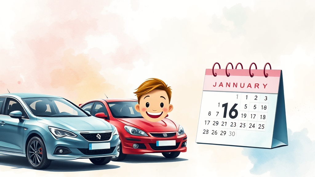 자동차세 연납이란? (watercolor 스타일)