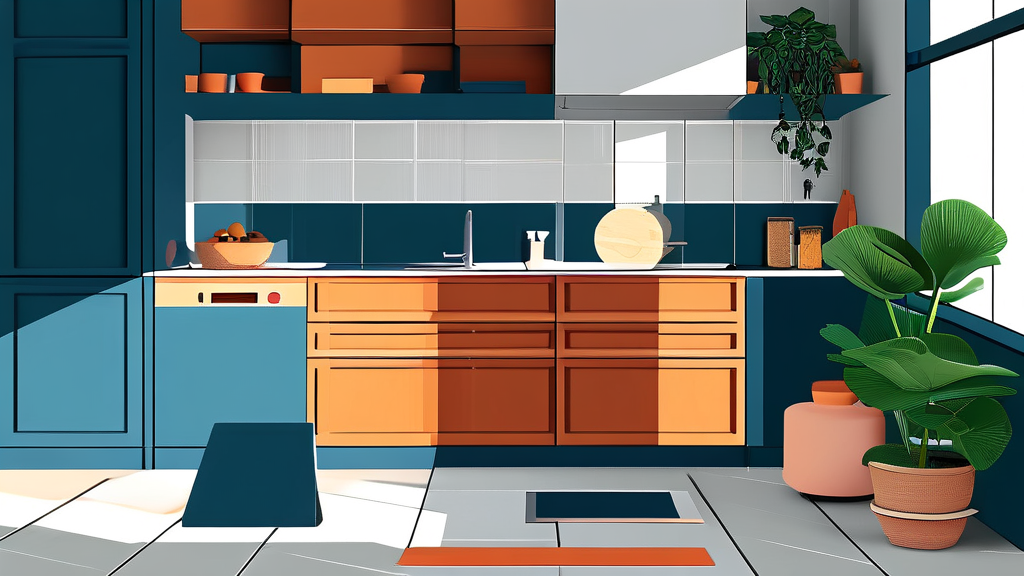 미끄러짐 방지, 안심하고 요리하세요 (illustration 스타일)