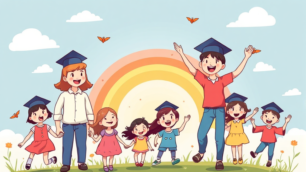 교육비 지원, 어디까지? (illustration 스타일)