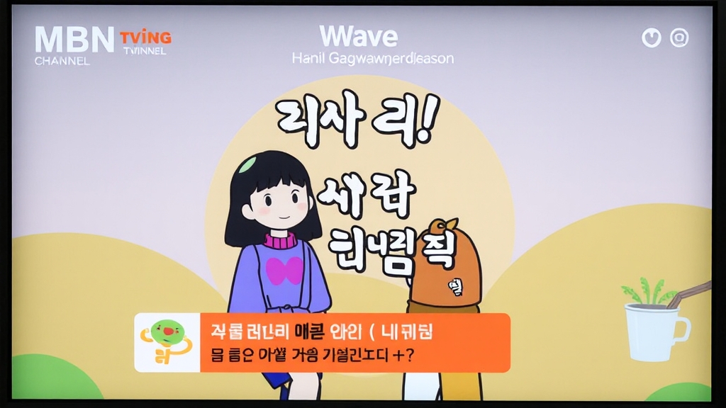 다시보기 및 재방송 정보 (cartoon 스타일)