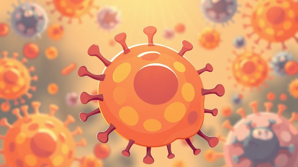 영양제와 면역력 증진 (cartoon 스타일)