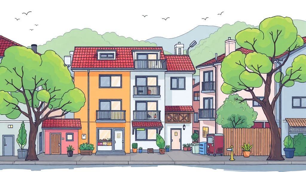 입주 정보 및 특징 (cartoon 스타일)