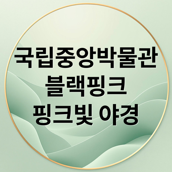 국립중앙박물관
블랙핑크
핑크빛 야경 (국중박 블랙핑크 콜라보)