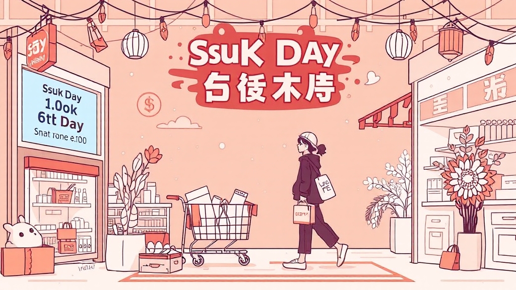 온라인 & 오프라인 구매 전략 (illustration 스타일)