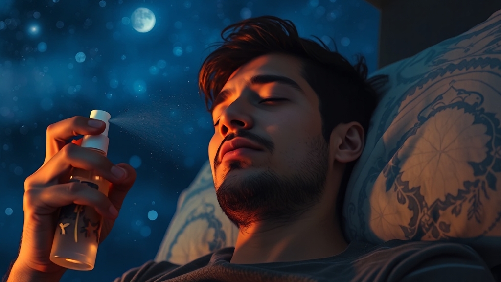 멜라토닌 스프레이 효과 (realistic 스타일)