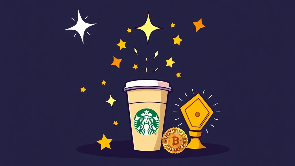 스타벅스 별 적립 및 혜택 총정리 (cartoon 스타일)
