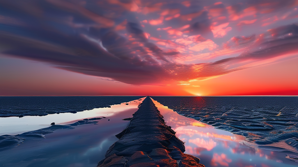 증도 짱뚱어다리: 특별한 경험을 선사하는 명소 (realistic 스타일)