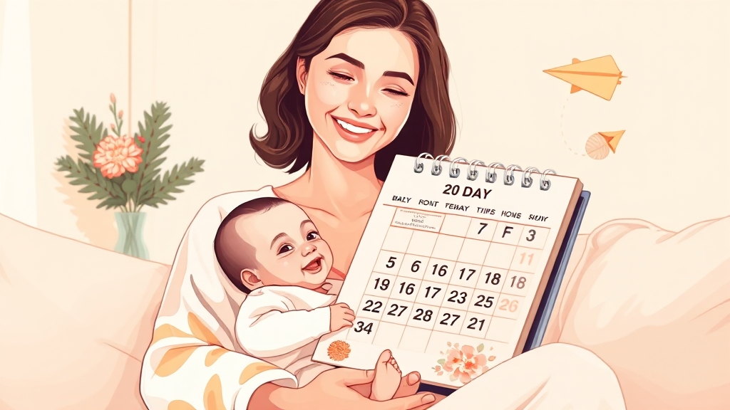 휴가 기간 및 분할 방법 (illustration 스타일)