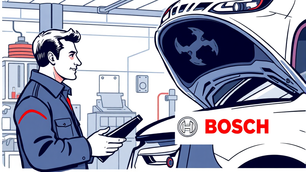 보쉬 제품 전문가 상담 (illustration 스타일)