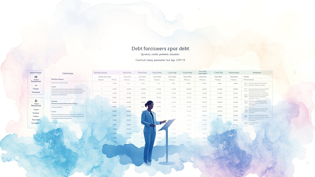 신속채무조정, 무엇일까요? (watercolor 스타일)