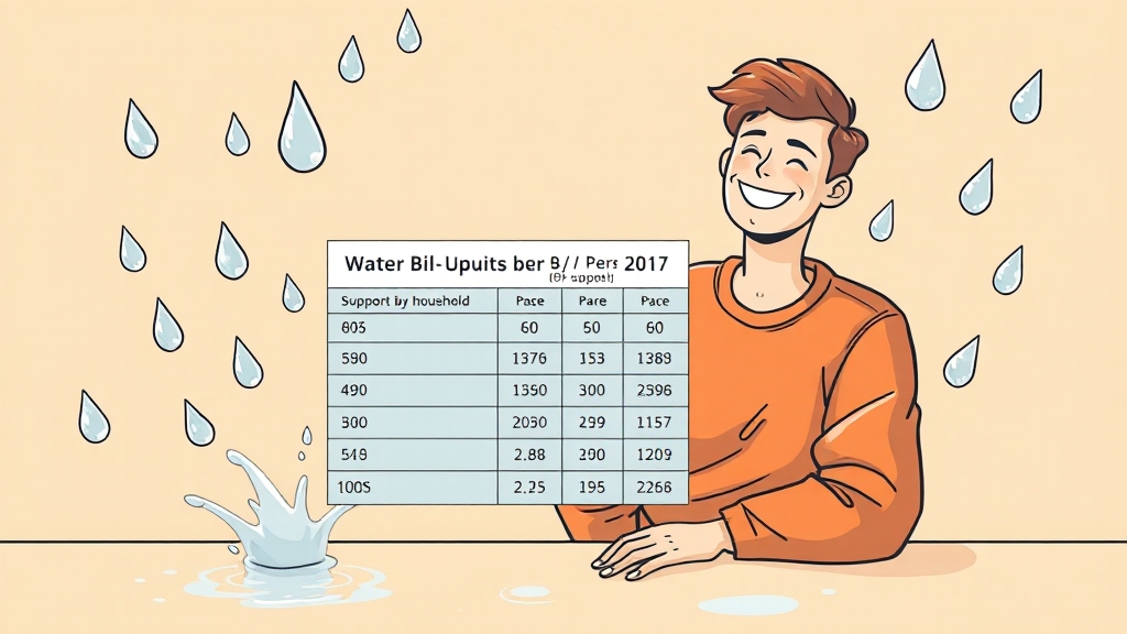 물요금 감면 꿀팁 (illustration 스타일)