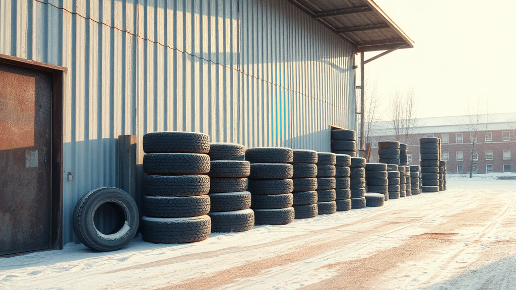 윈터 타이어 보관 방법 (watercolor 스타일)