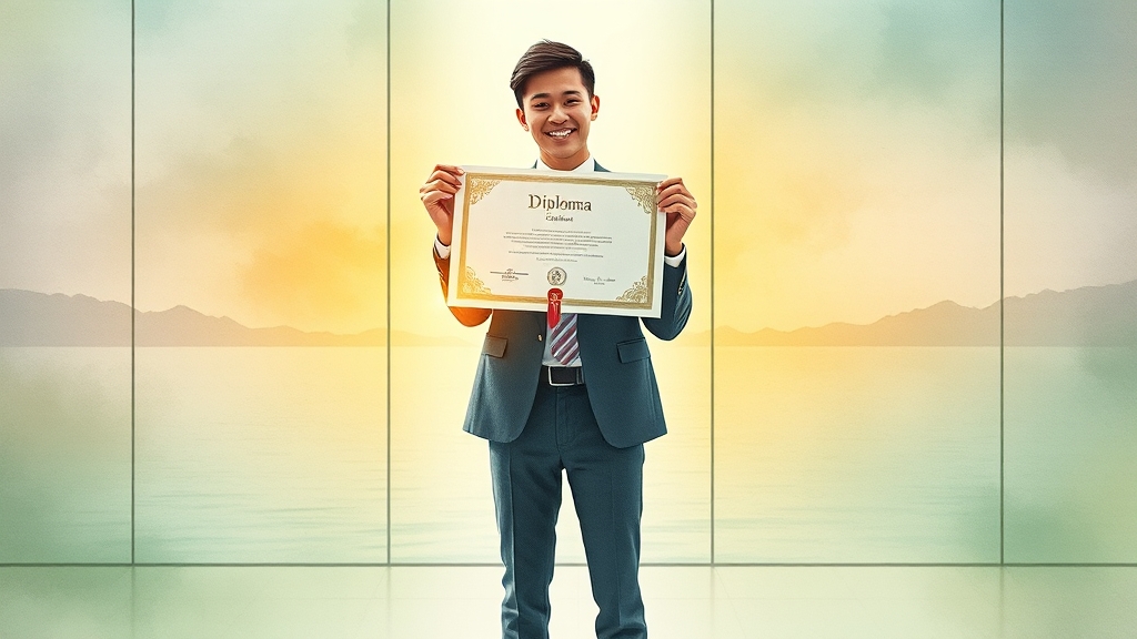 웹민원센터로 졸업증명서 발급하기 (watercolor 스타일)