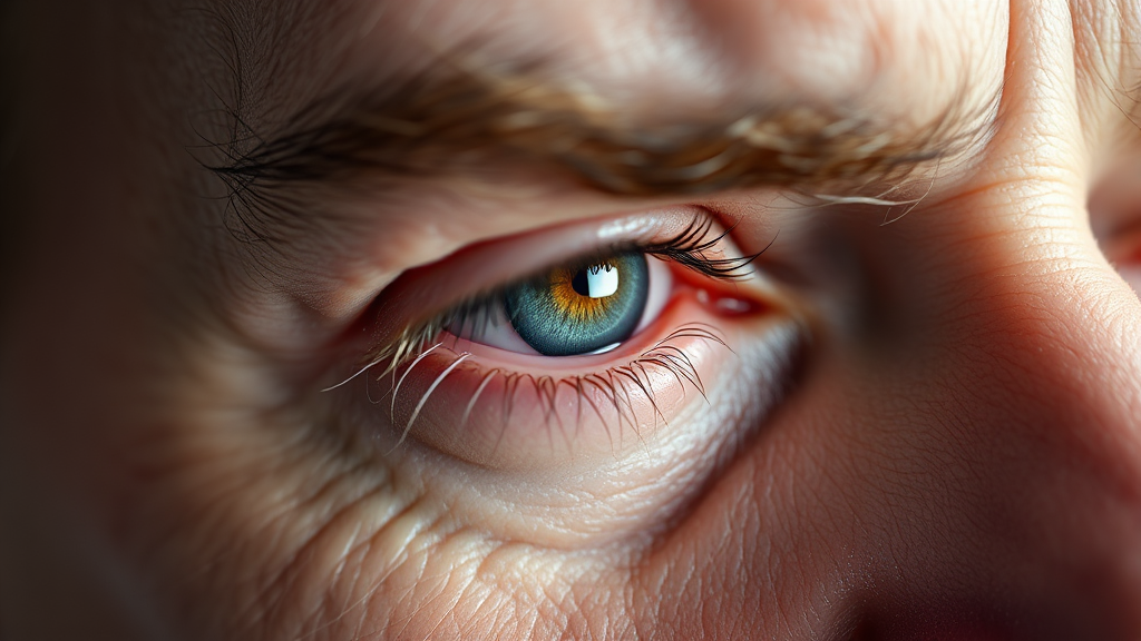 눈밑 떨림과 함께 알아두면 좋은 건강 정보 (realistic 스타일)