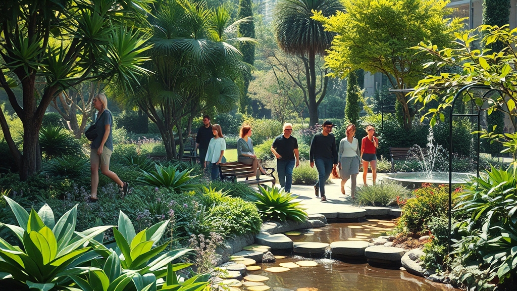 편의 시설과 주변 즐길 거리 (realistic 스타일)