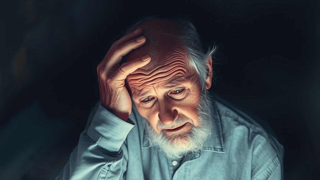 이석증 발생 원인은? (watercolor 스타일)