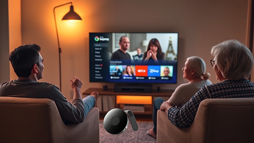 크롬캐스트 5세대: 상세 기능 분석 (realistic 스타일)