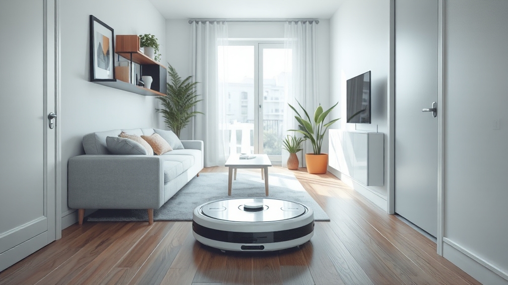 원룸 맞춤 로봇청소기 (realistic 스타일)