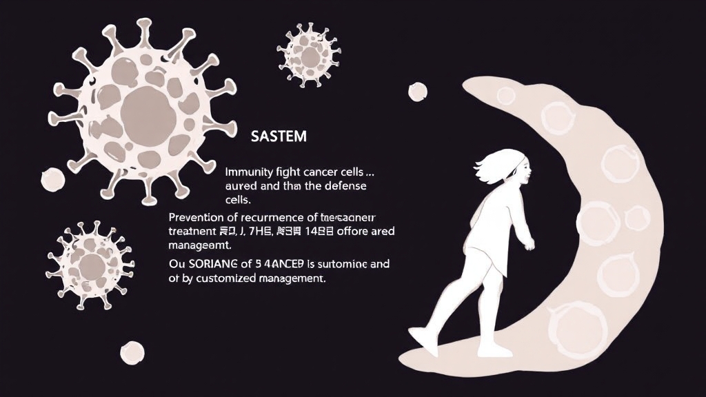 면역 치료, 왜 중요할까요? (illustration 스타일)